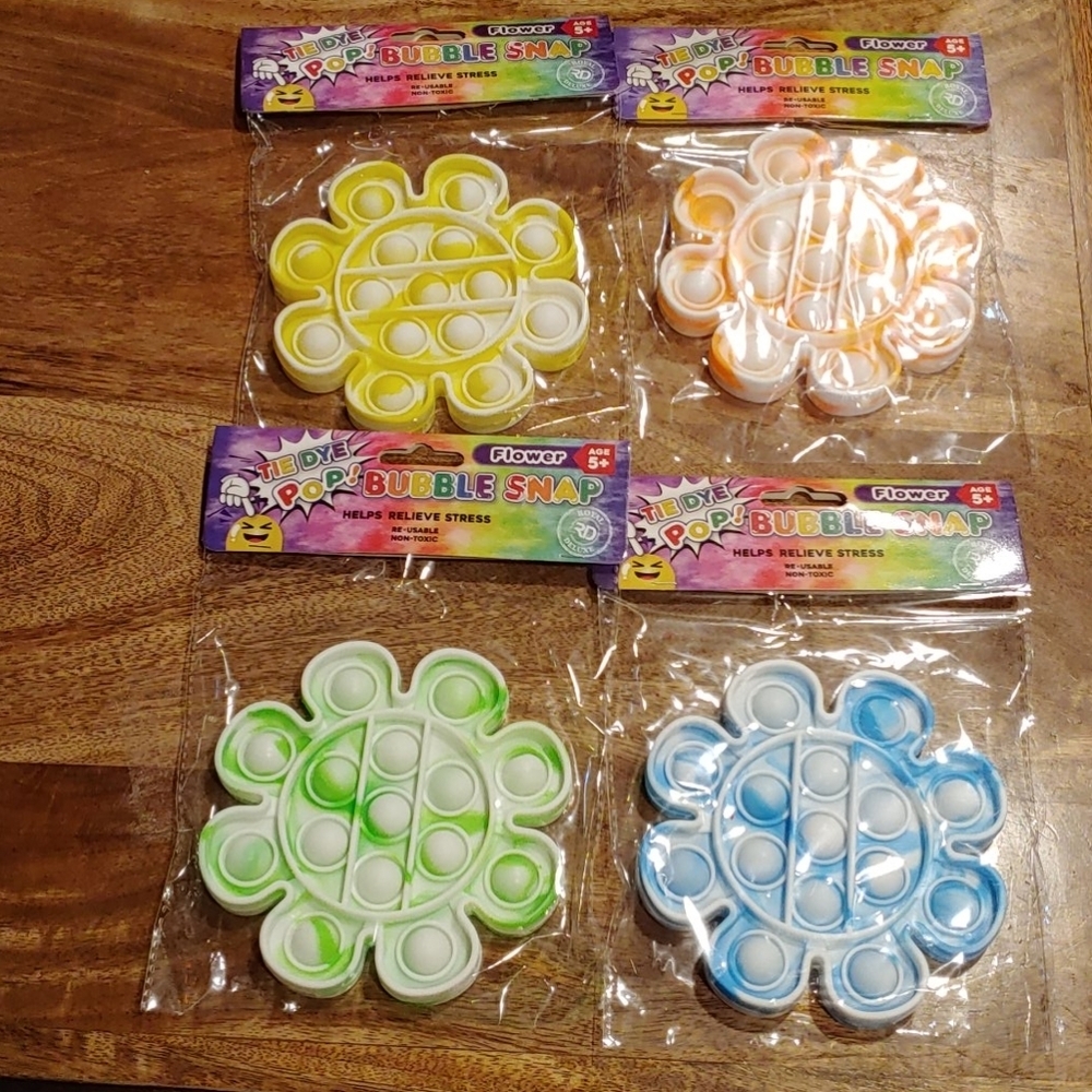 New Tie Dye Flower Pop Its 2 for $12
